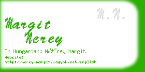 margit nerey business card